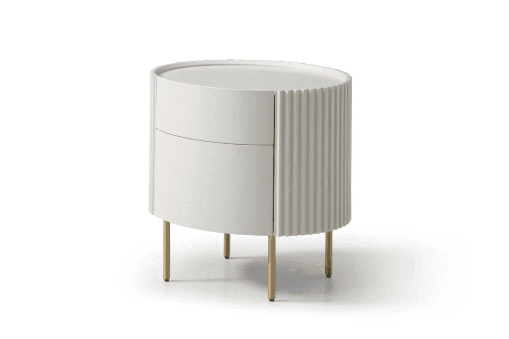 Lantine Beige Bedside Table by Tommy Franks