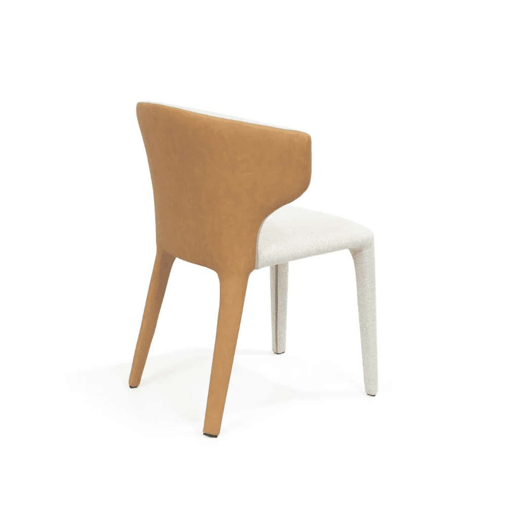 Vela Avery Cream & Honey Dining Chair by Tommy Franks