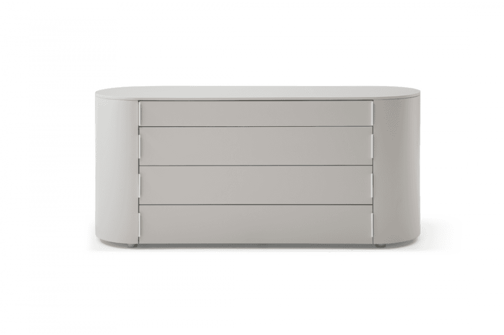 Sims Matte Beige Chest of Drawers by Tommy Franks