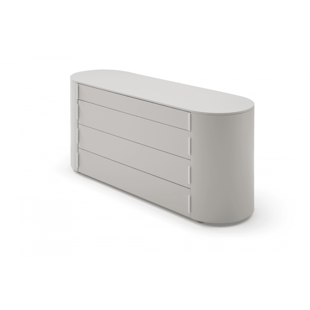Sims Matte Beige Chest of Drawers by Tommy Franks