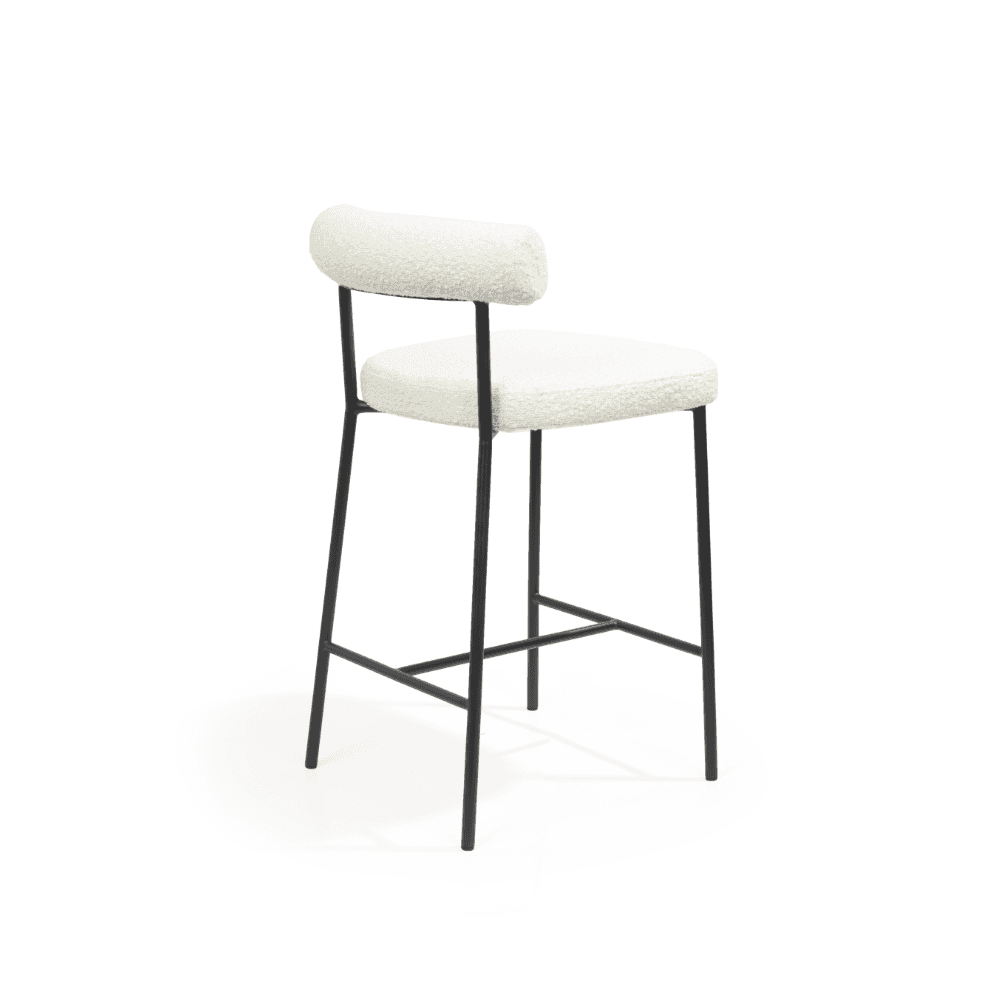 Alita Polar Bouclé Bar Stool by Tommy Franks
