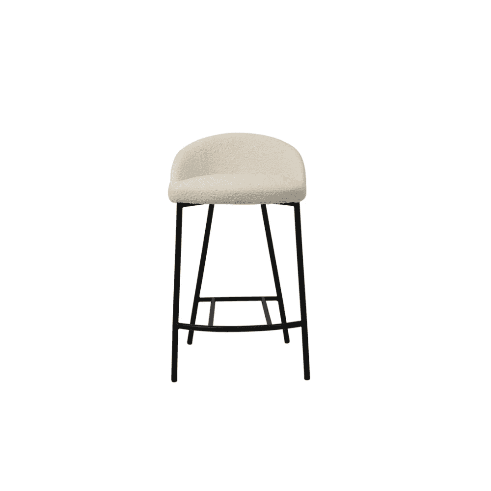 Tux Polar Bouclé Counter Stool by Tommy Franks