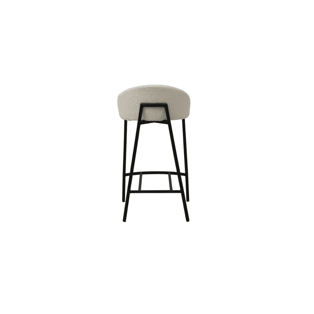 Tux Polar Bouclé Counter Stool by Tommy Franks