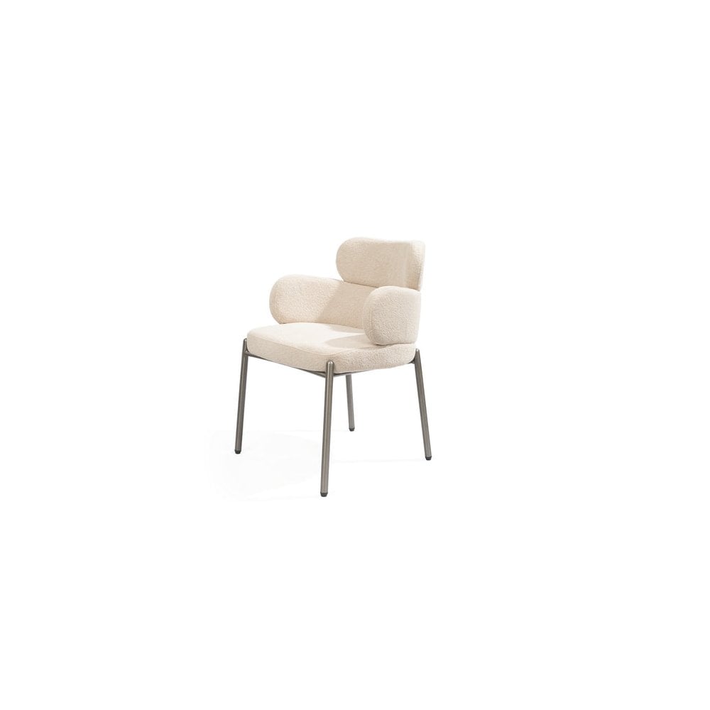 Dream Taupe Bouclé Dining Chair by Tommy Franks