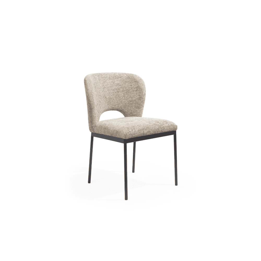 Wolfie Taupe Dining Chairs Set of 2 by Tommy Franks