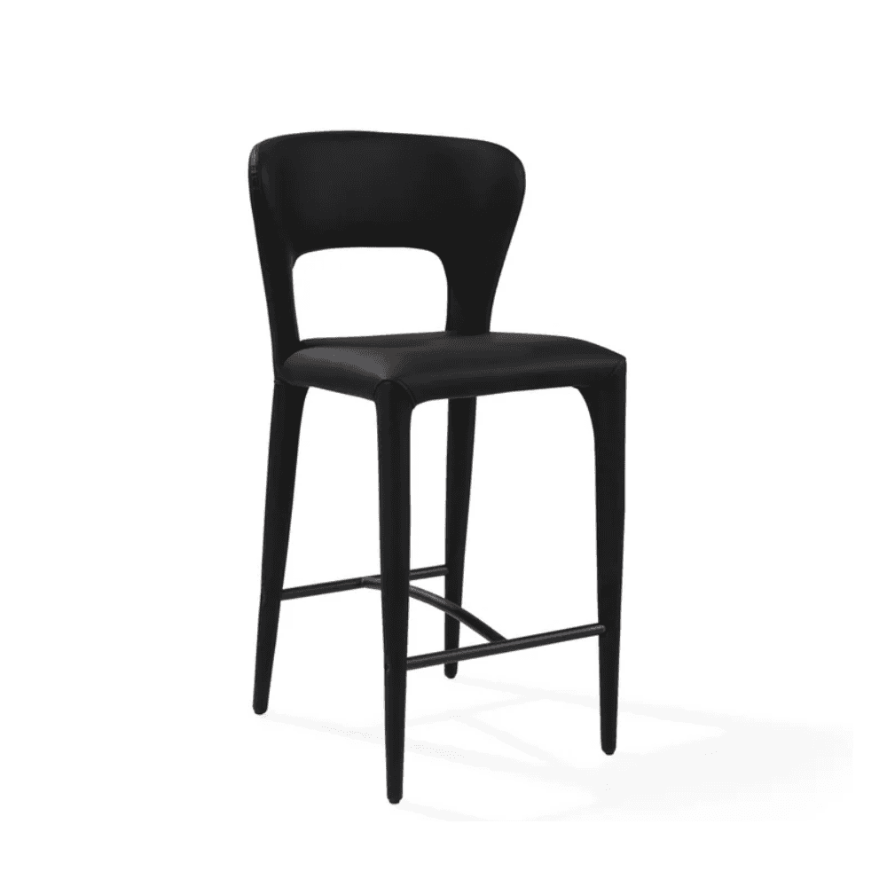 Pari I Mustang Black Bar Stool by Tommy Franks