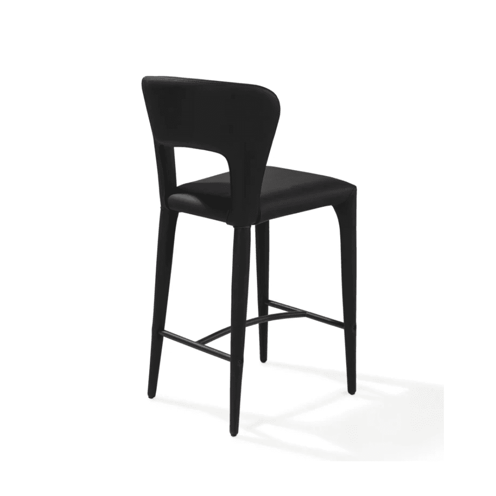 Pari I Mustang Black Bar Stool by Tommy Franks
