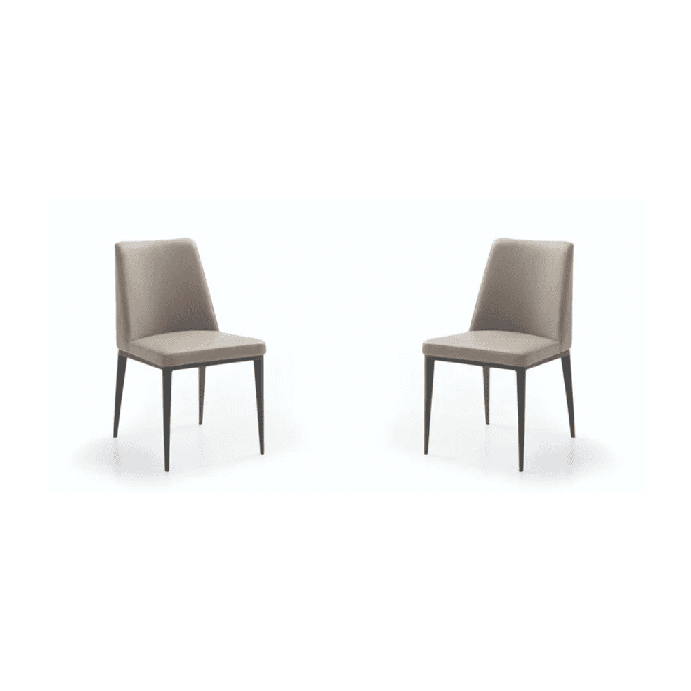 Medici Buffalo Sand Set of 2 Dining Chairs by Tommy Franks