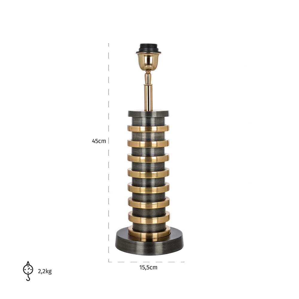 Jaline Black Gold Table Lamp by Richmond Interiors