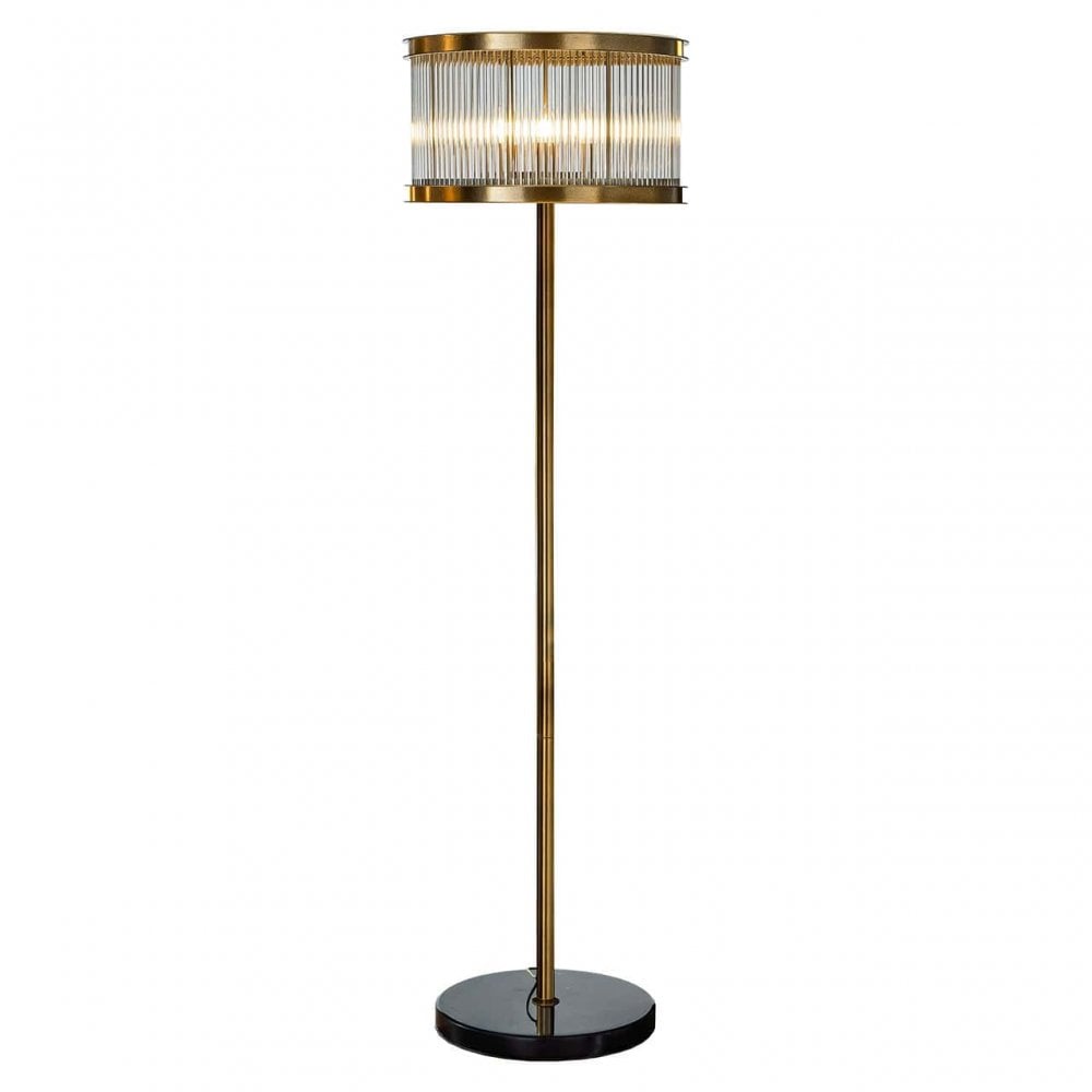 Nadine Floor Lamp Bronze & Glass by Richmond Interiors