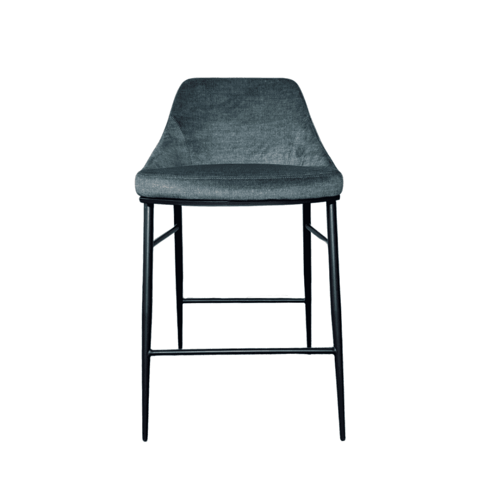Vai Bella Velour Pacific Barstool by Tommy Franks