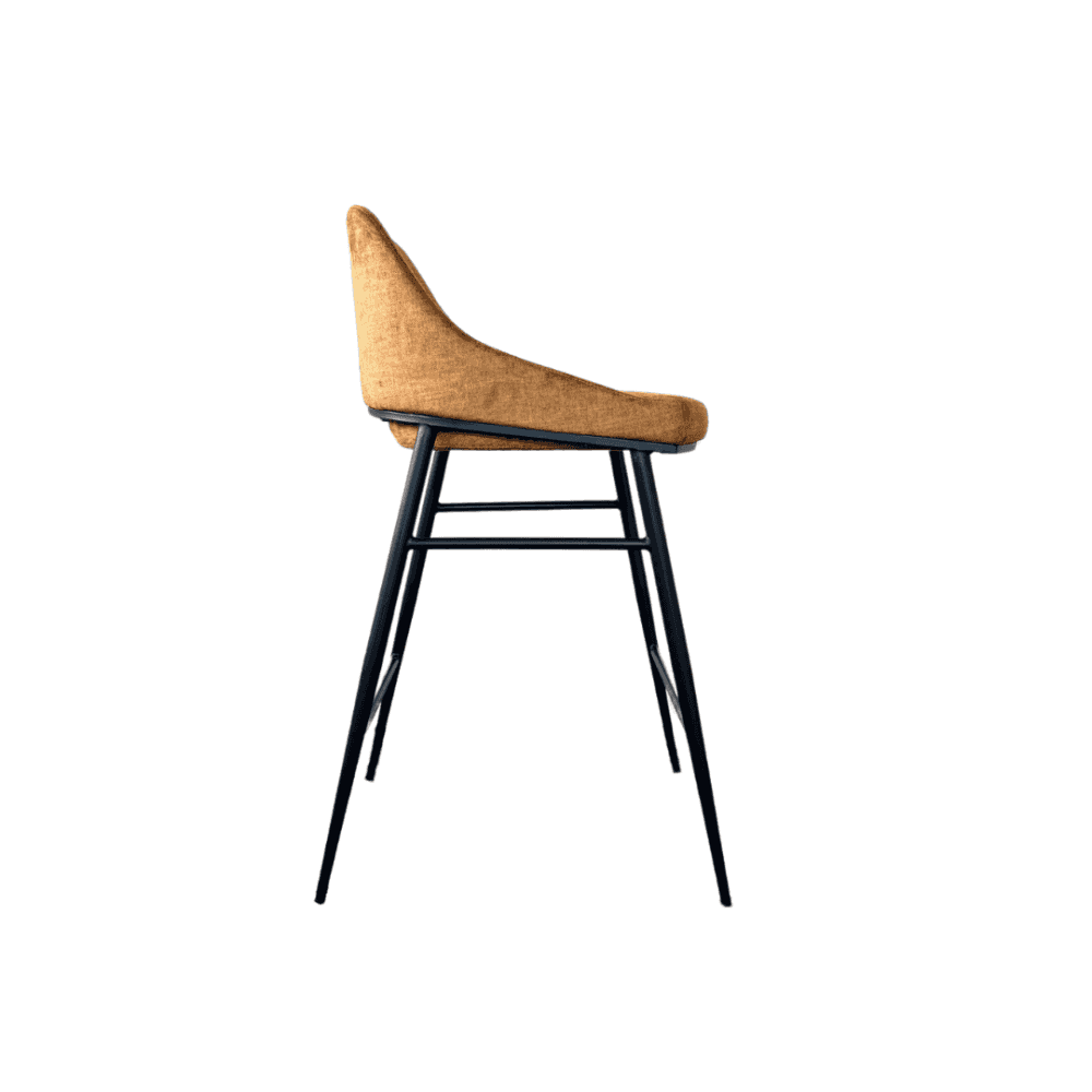 Vai Bella Velour Amber Barstool by Tommy Franks