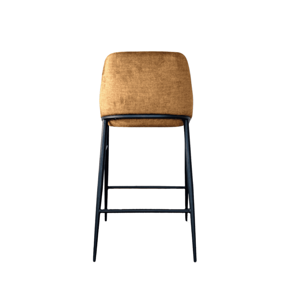 Vai Bella Velour Amber Barstool by Tommy Franks