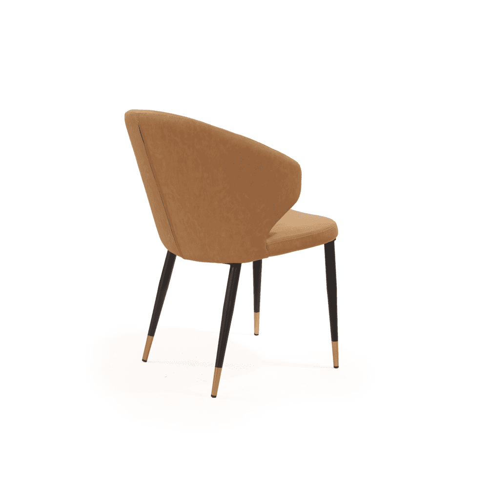 Bellroy Vintage Eco Pelle Honey Dining Chair by Tommy Franks
