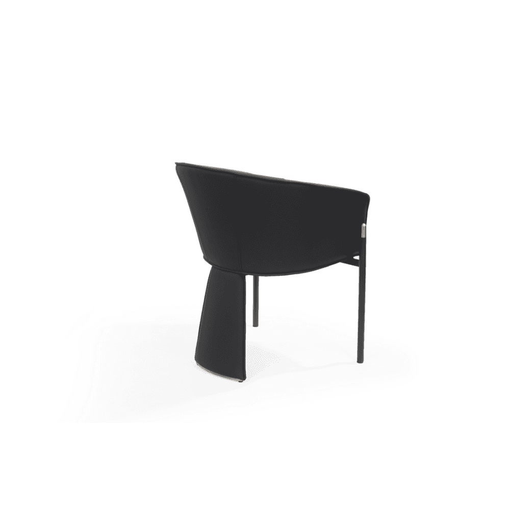 Felipo Mustang Black Dining Chairs Set of 2 by Tommy Franks