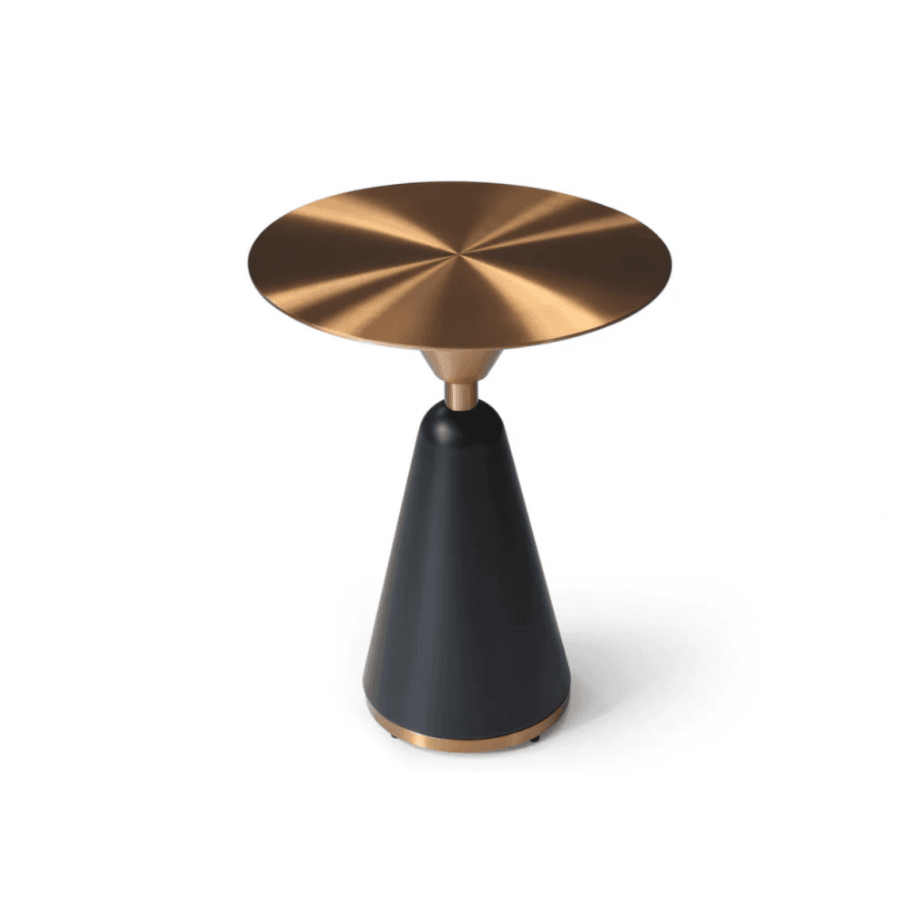 Osimo Gold & Black Side Table by Tommy Franks