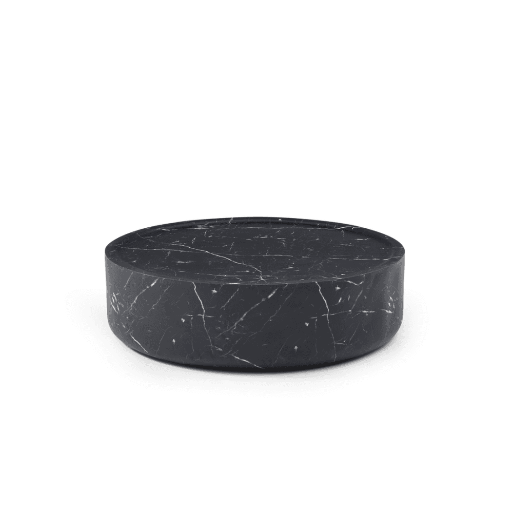 Ciladro Large Faux Black Marble Coffee Table by Tommy Franks
