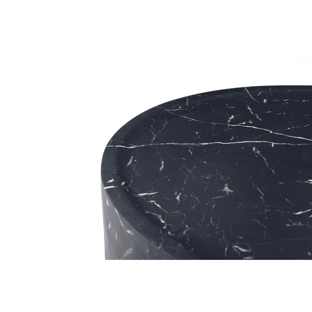 Ciladro Large Faux Black Marble Coffee Table by Tommy Franks