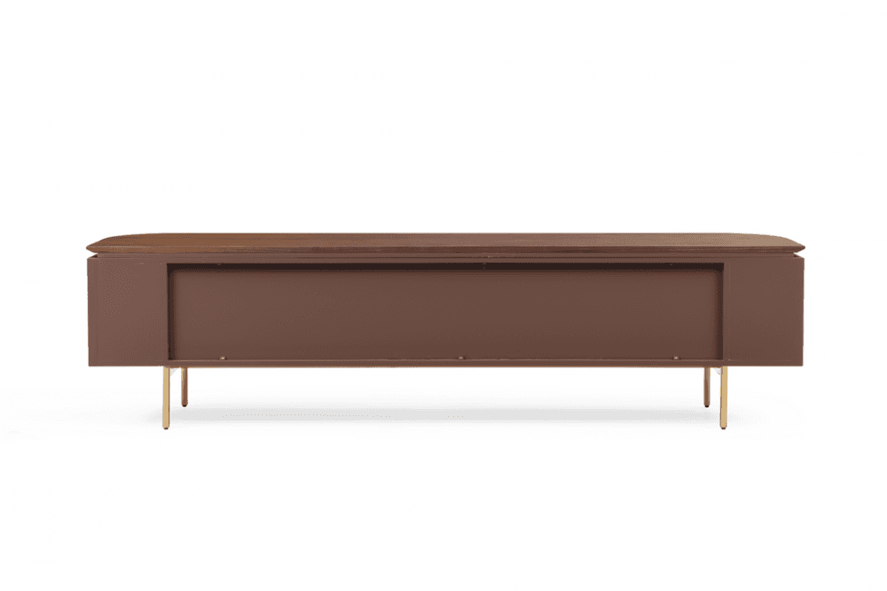 Lantine Walnut & Brass TV Unit by Tommy Franks