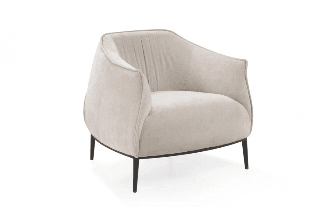 Tyrone Beige Lounge Chair by Tommy Franks