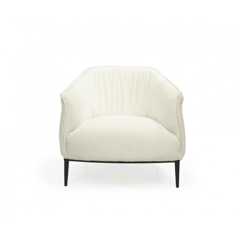 Tyrone Polar Bouclé Lounge Chair by Tommy Franks