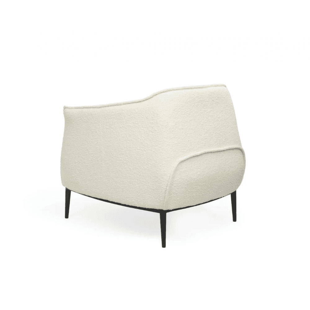 Tyrone Polar Bouclé Lounge Chair by Tommy Franks
