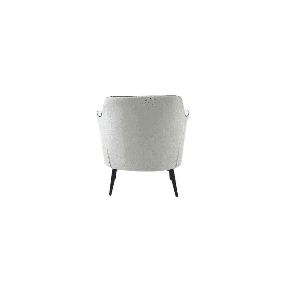 Berg Enzimi Cream Fabric Lounge Chair by Tommy Franks