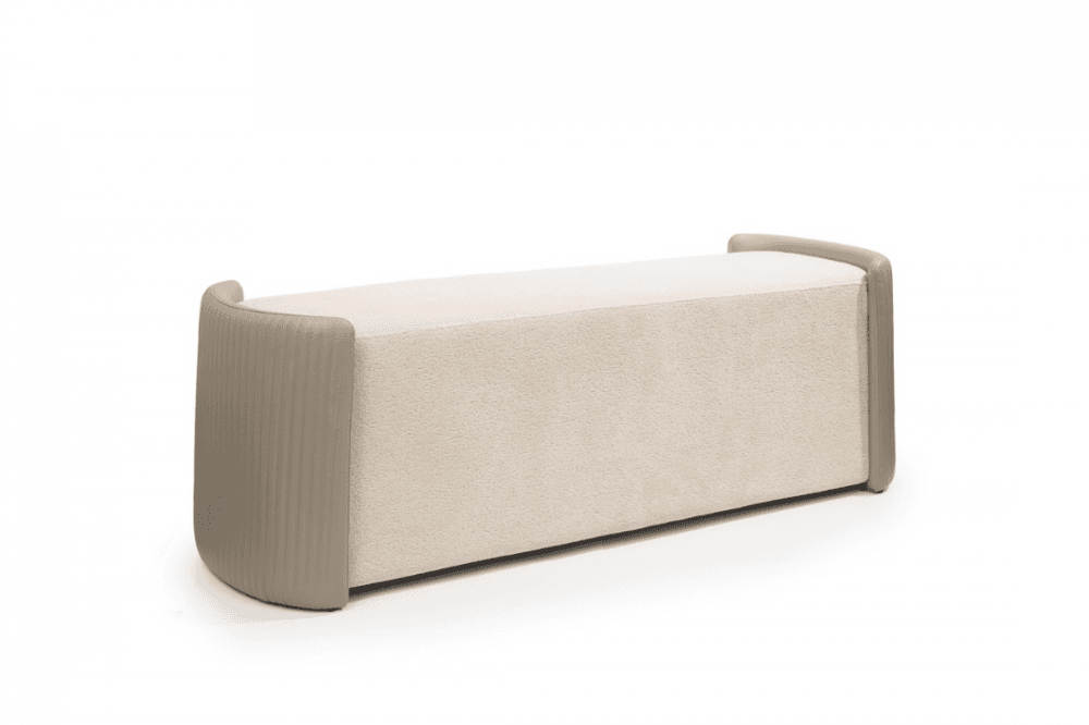 Lobby Boucle Bench Seat by Tommy Franks