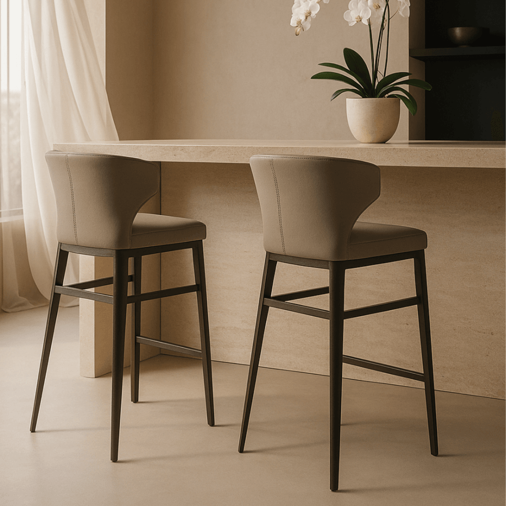 Kabo Buffalo Bar Stool by Tommy Franks