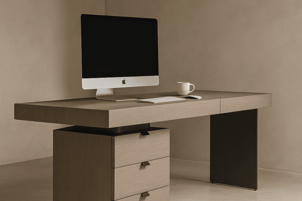 Oston Grey Office Desk by Tommy Franks