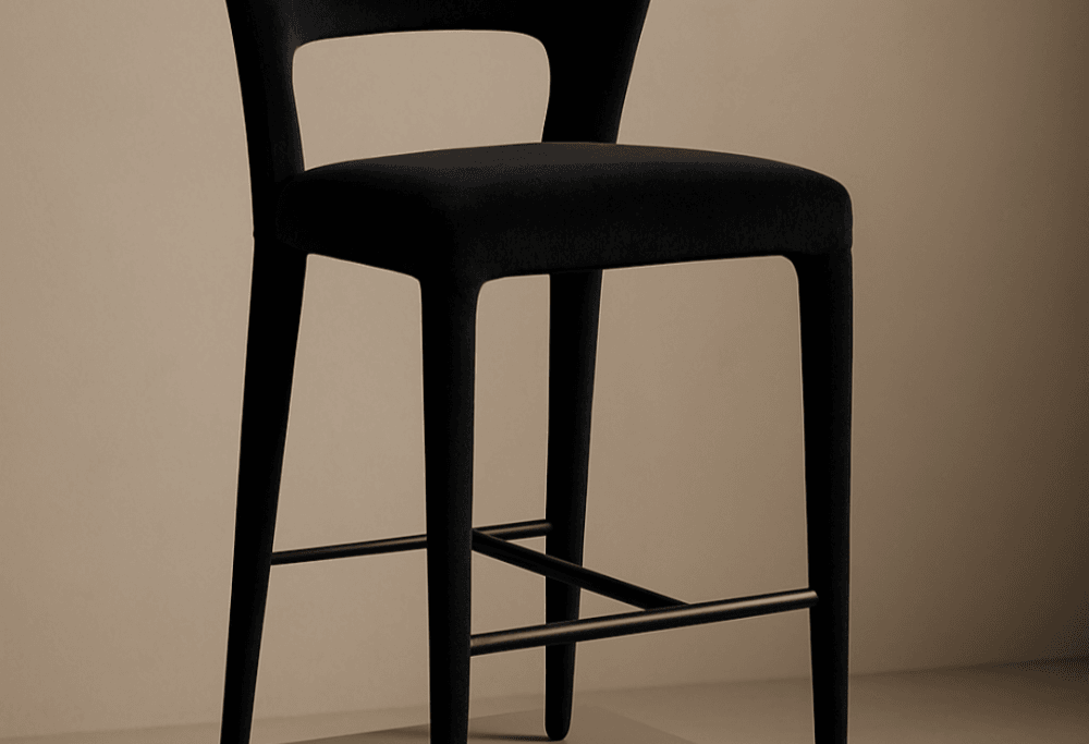 Pari I Bar Stool - Black Vanity by Tommy Franks