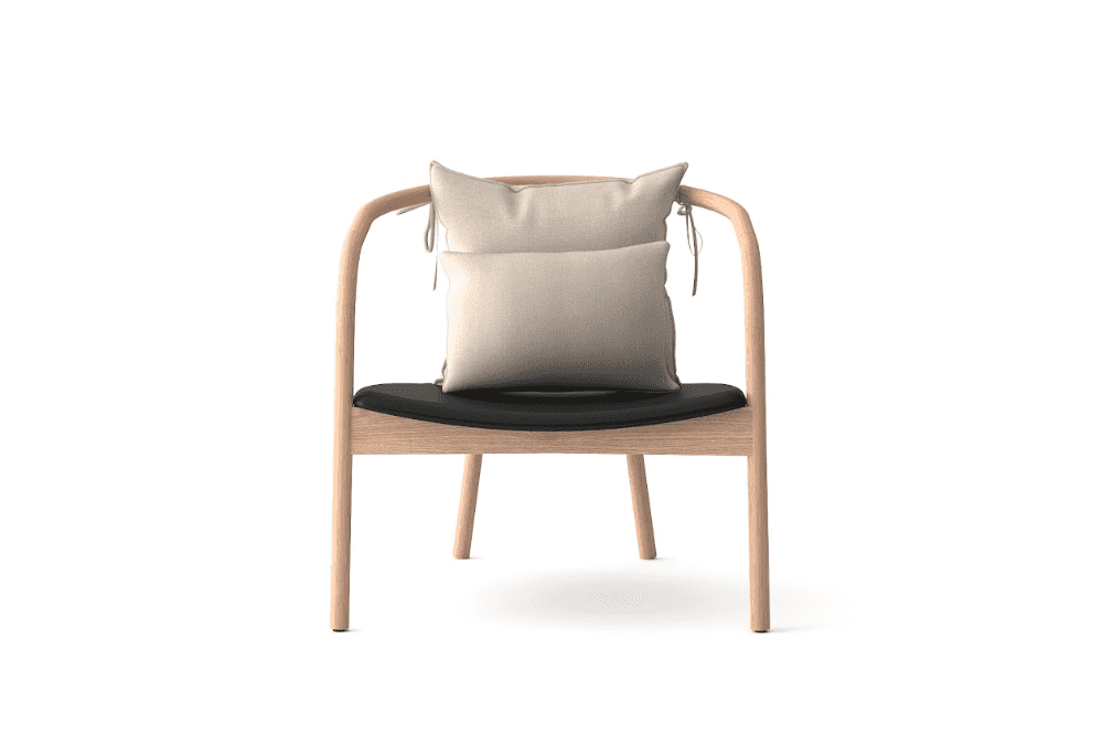 Ikigae Solid Oak Lounge Chair by Tommy Franks