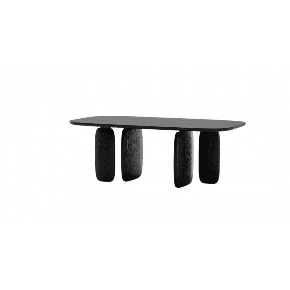 Underline Black Oak Dining Table by Tommy Franks