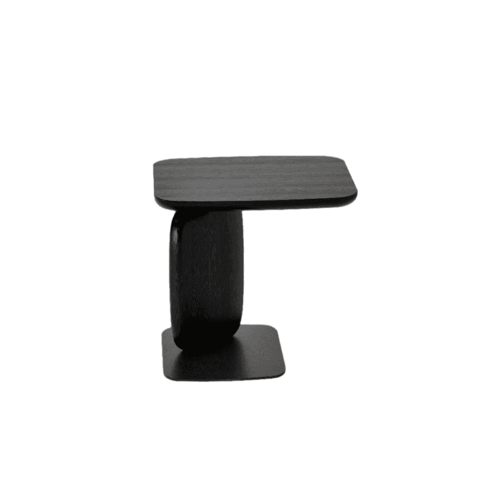 Underline Black Oak Side Table by Tommy Franks