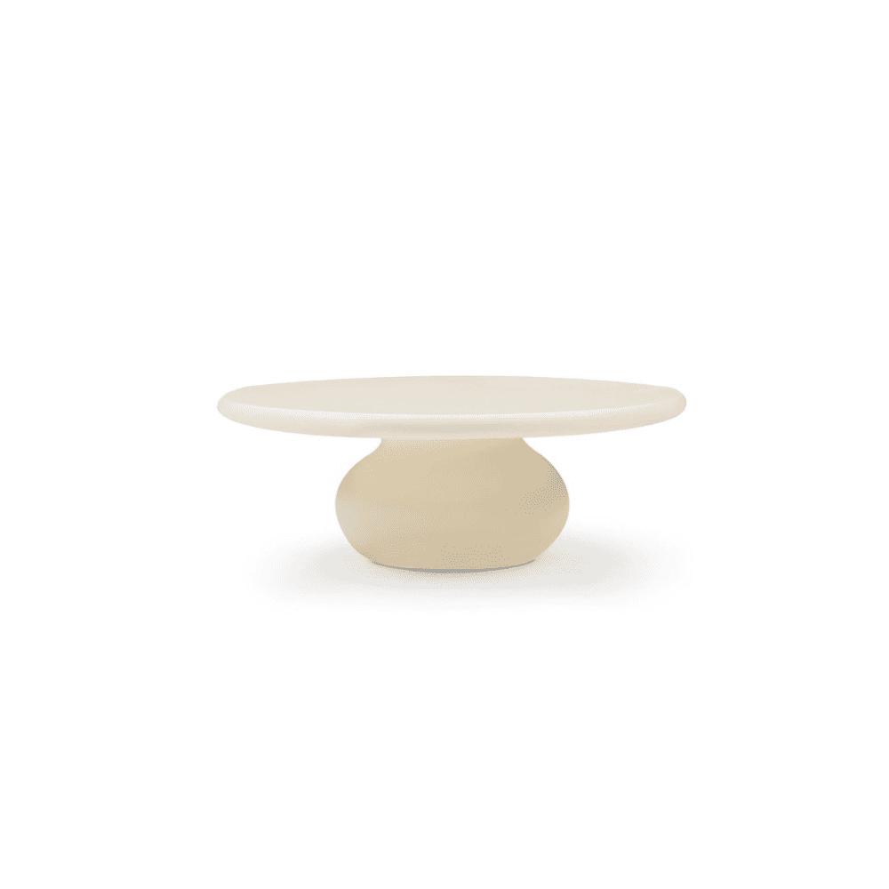 Rolo Coffee Table Matte Beige by Tommy Franks