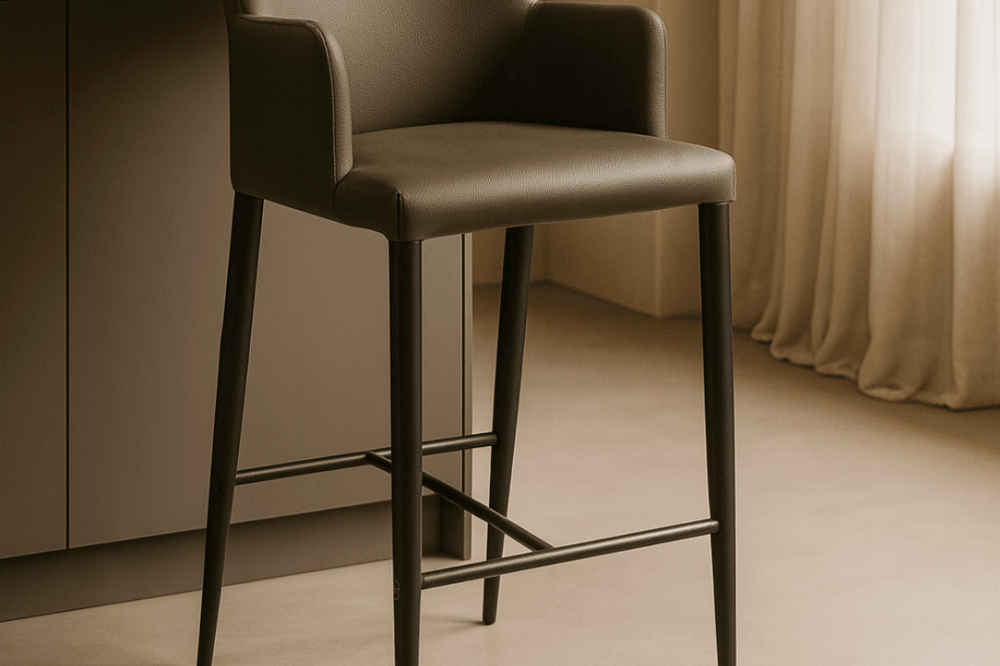 Varsi Baretta Green Counter Bar Stool by Tommy Franks