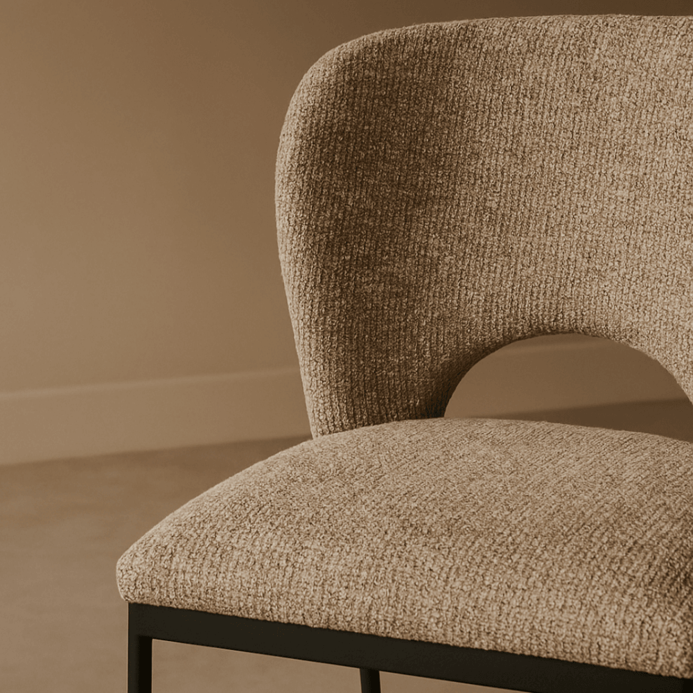 Wolfie Taupe Dining Chairs Set of 2 by Tommy Franks