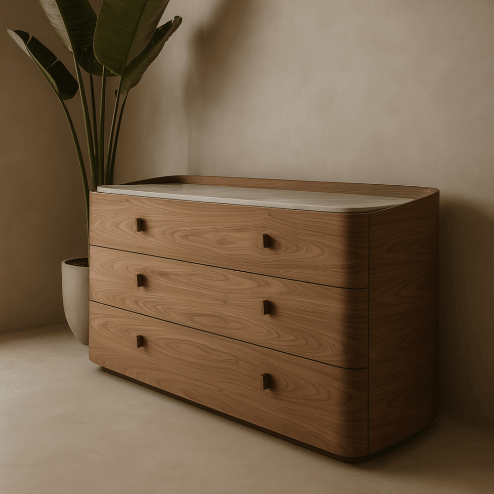 Vertu Walnut Chest of Drawers by Tommy Franks