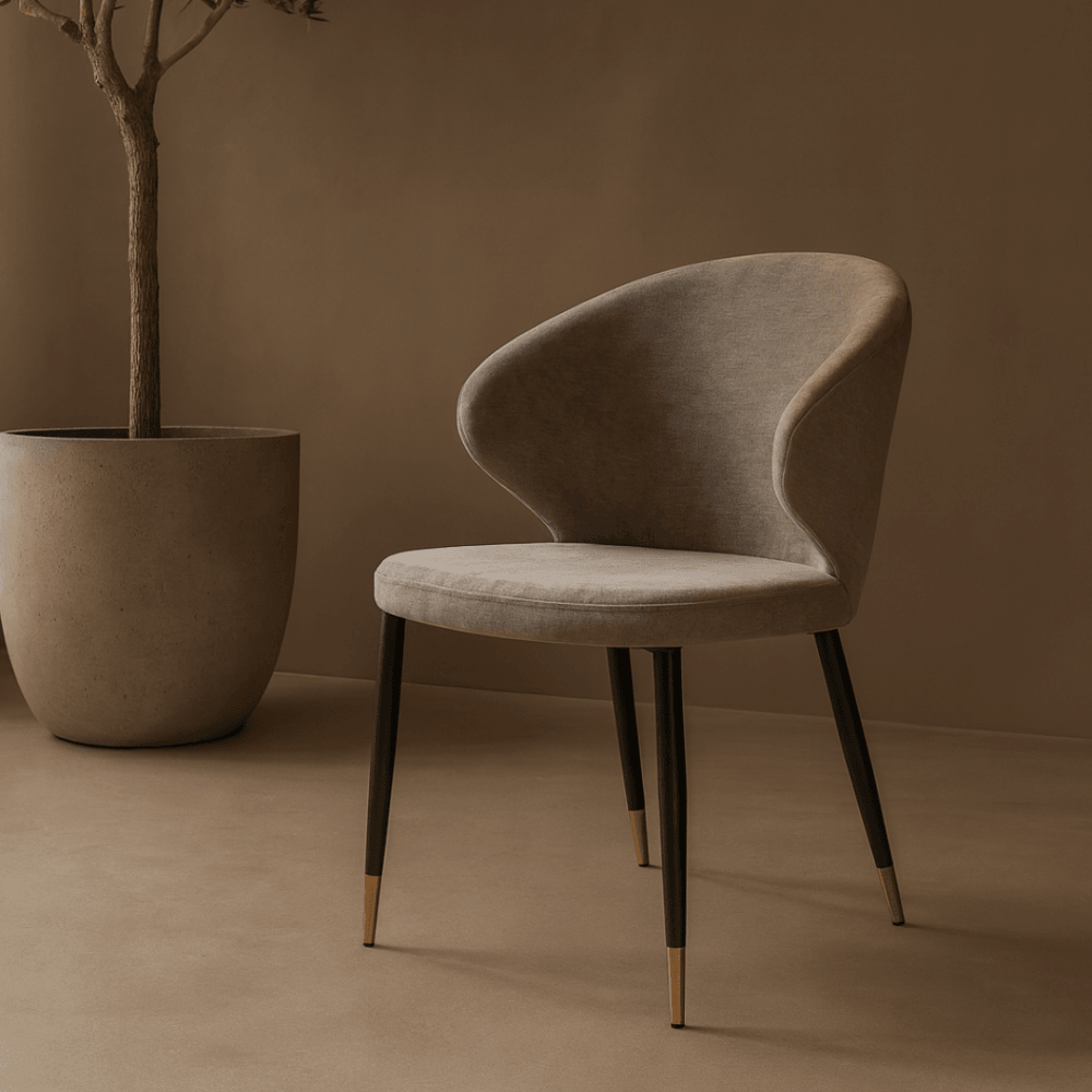 Bellroy Giselle Charcoal Dining Chair by Tommy Franks