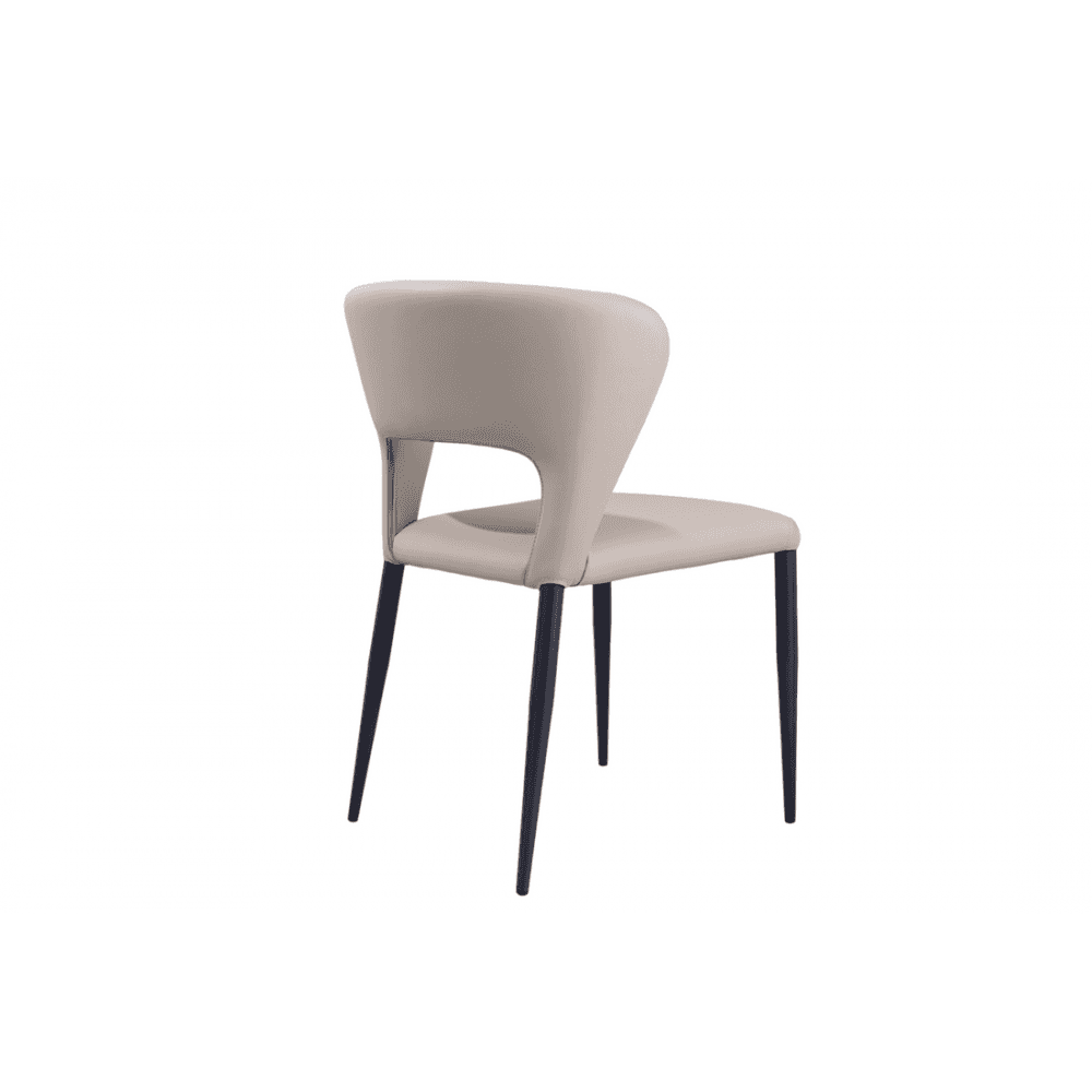 Pari II Dining Chairs Grey Fabric Seat Set of 2 by Tommy Franks