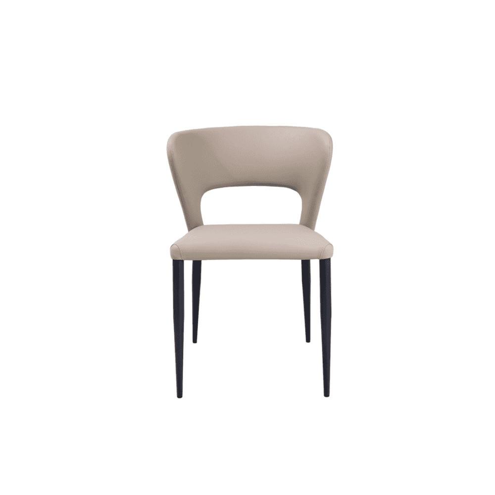 Pari II Dining Chairs Grey Fabric Seat Set of 2 by Tommy Franks