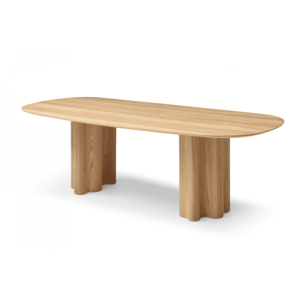 Moon Dining Table Light Oak Wood by Tommy Franks