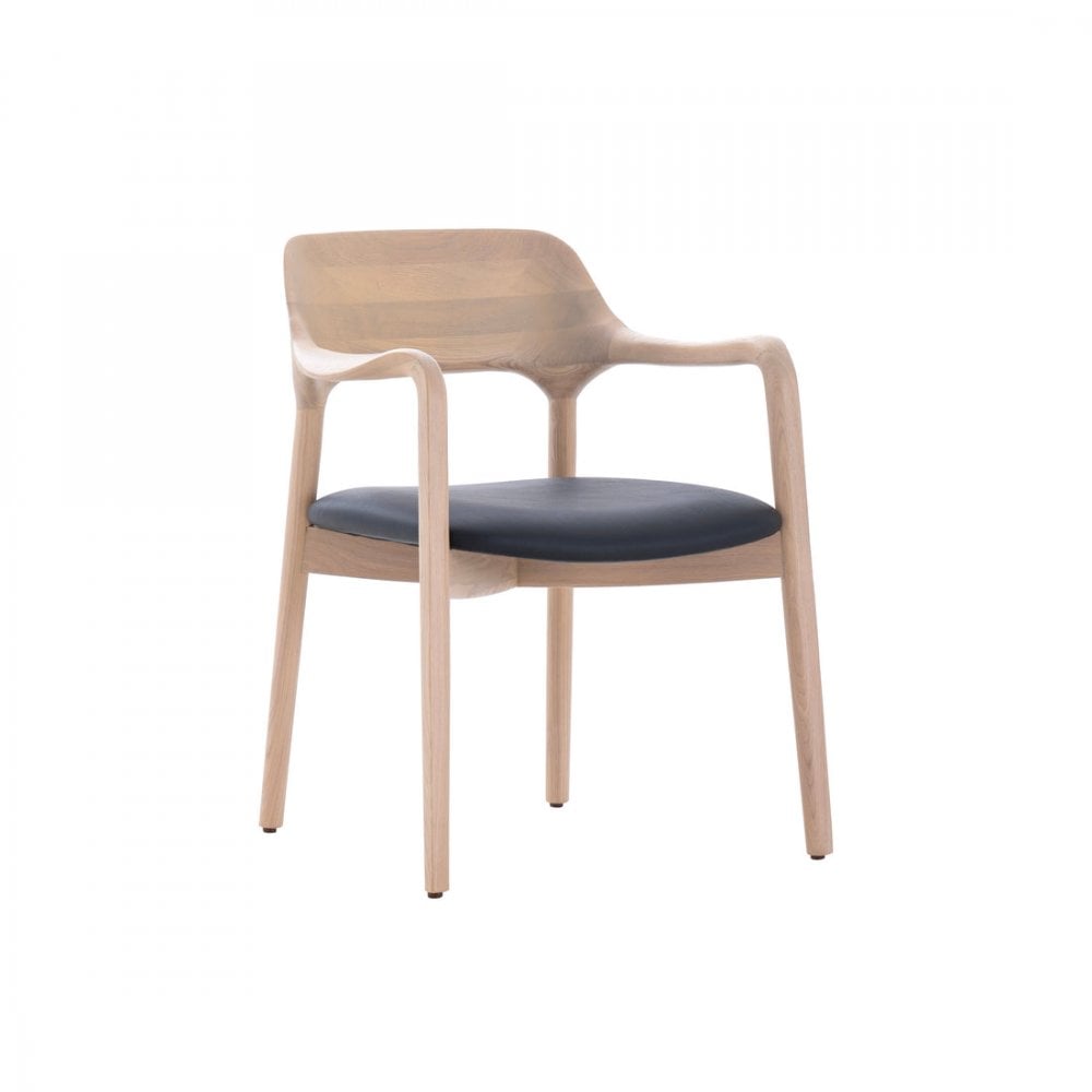 Siena Dining Chair Ash & Oak Wood Frame & Fabric Seat by Tommy Franks