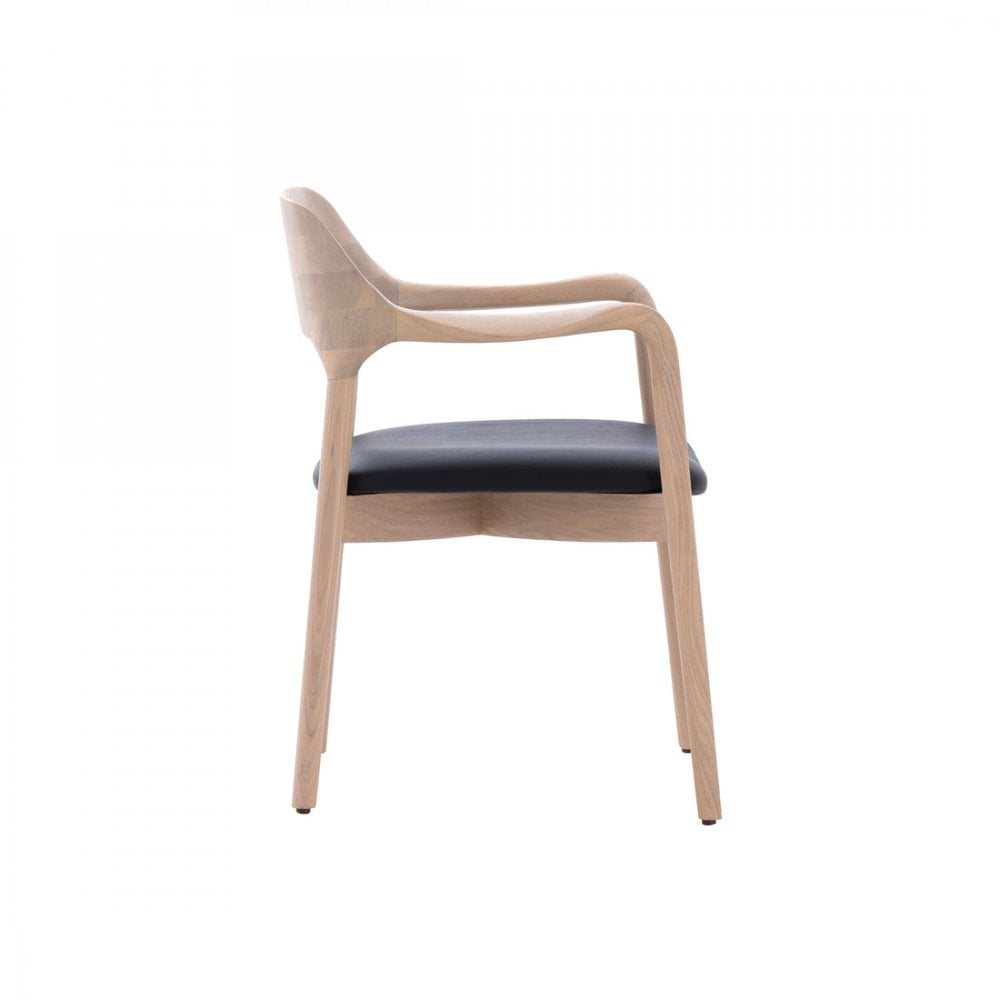 Siena Dining Chair Ash & Oak Wood Frame & Fabric Seat by Tommy Franks