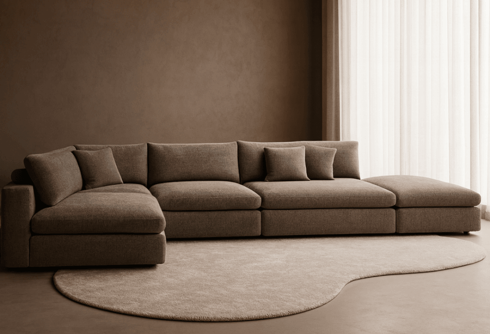 Blanco Charcoal 5 Piece Modular Sofa by Tommy Franks