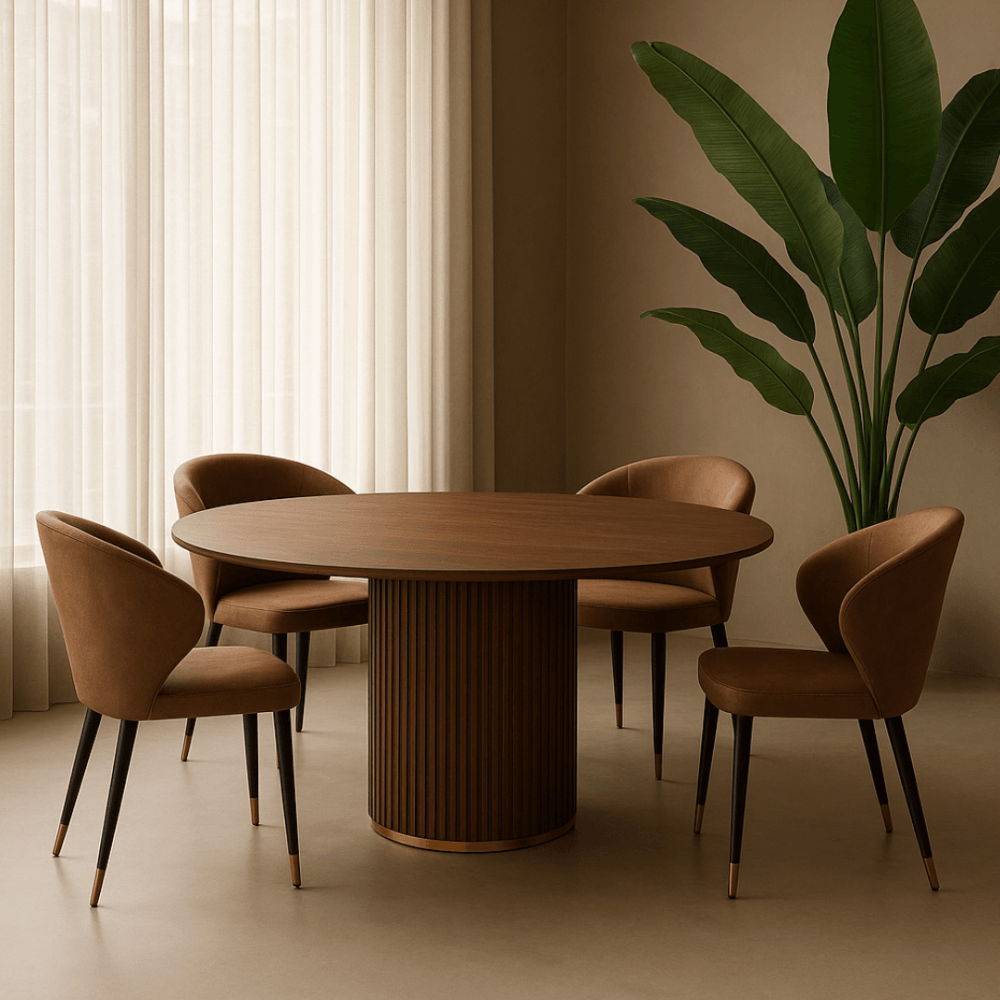 Bellroy Warwick Eastwood Tan Dining Chair by Tommy Franks