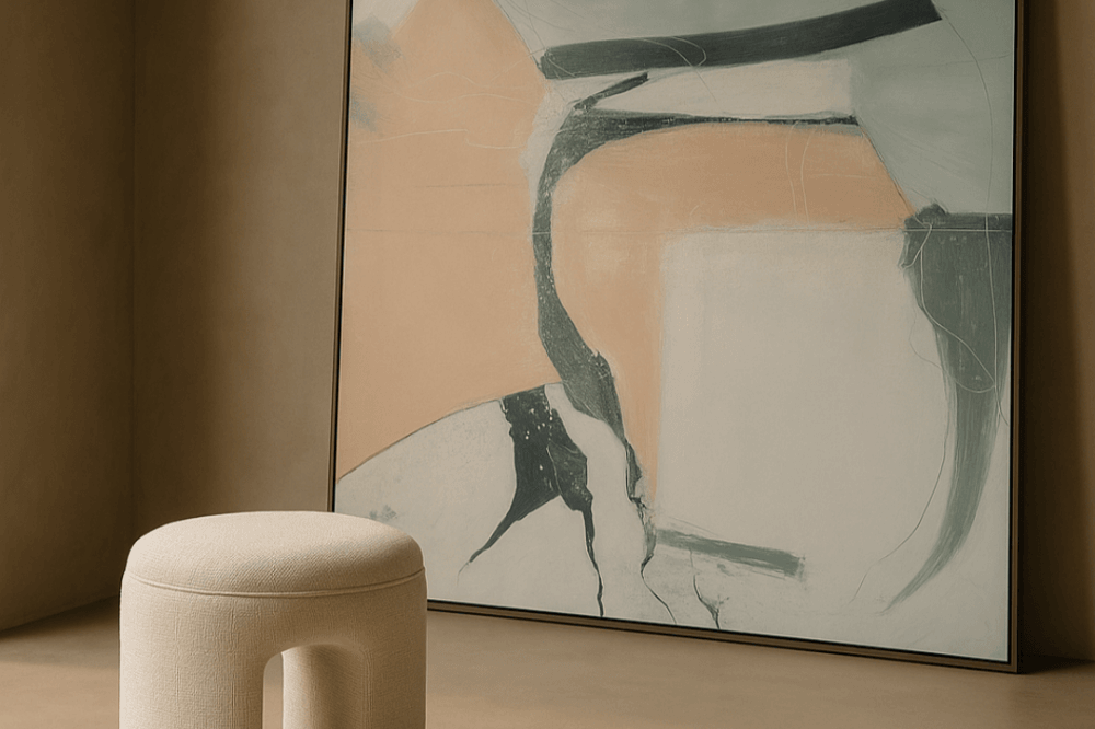Roxton Dove Stool by Tommy Franks