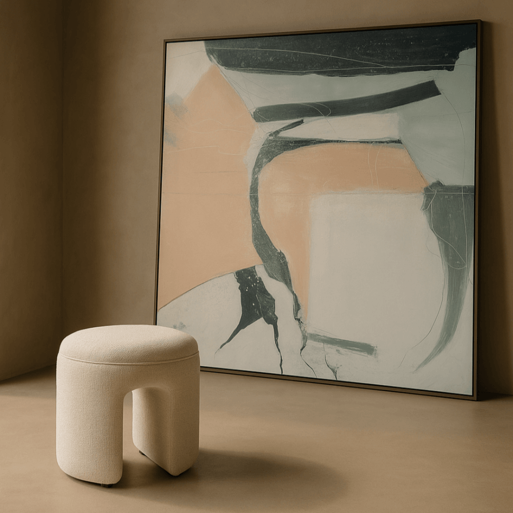 Roxton Dove Stool by Tommy Franks