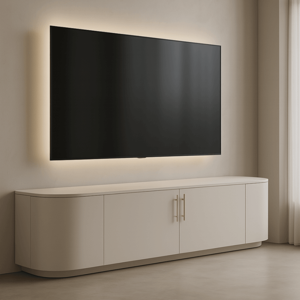Oakura Matte Beige TV Unit by Tommy Franks