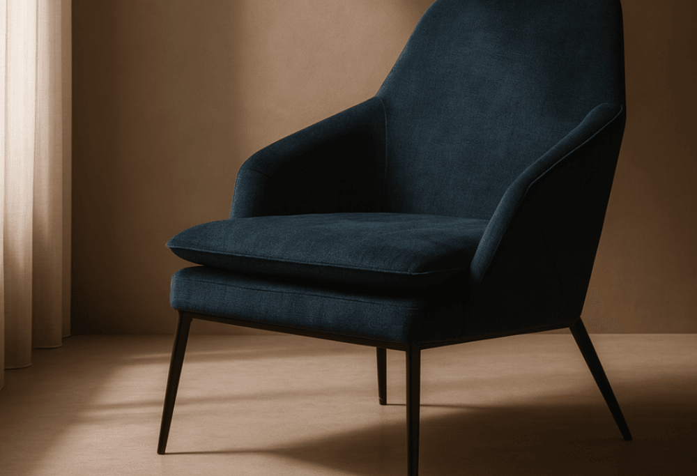 Stretti Deep Ocean Lounge Chair by Tommy Franks